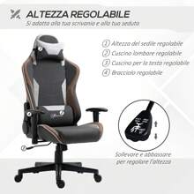 Vinsetto Gaming Chairs - Xám - Xem 8