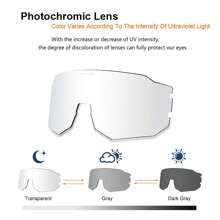 Photochromic Cycling Sunglasses With 3 Lenses - Purple - View 5