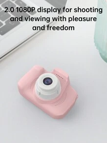 1080P Mini Portable Digital Camera, Rechargeable Camera With 2-Inch Screen And 15MP Resolution, Birthday And Other Gifts, Includes 1 TF Card And Card Reader - Pink - View 6