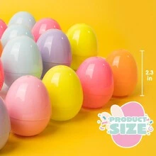 Syncfun 288PCS 2.3" Pastel Easter Eggs, Empty Easter Eggs Fillable, Colorful Bright Plastic Eggs Bulks For Easter Hunt - 彩色 - 查看 3