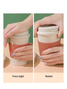 Cốc cà phê di động chống rò rỉ loại A, màu ngẫu nhiên, phù hợp cho các hoạt động ngoài trời và mùa tựu trường thời trang dành cho những người có tầm ảnh hưởng trên mạng xã hội. - màu sắc ngẫu nhiên - Xem 7