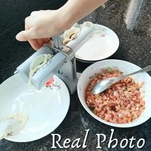 Automatic Dumpling Maker Mould Household Double Head DIY Press Pasty Maker Mold - Silver - View 6