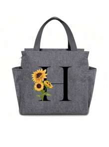 1 Túi Tote Ăn Trưa Chống Rò Rỉ Cách Nhiệt Lớn Có Thể Tái Sử Dụng Có Túi, Túi Giữ Nhiệt Bữa Trưa, Hộp Đựng Thực Phẩm Đóng Hộp Cho Nam Nữ Người Lớn Đi Học Đi Dã Ngoại Trường Học Tổ Chức Túi Đựng Đồ Cho Giáo Viên Túi Lớp Học Túi Tổ Chức Lớp Học - Xám - Xem 15