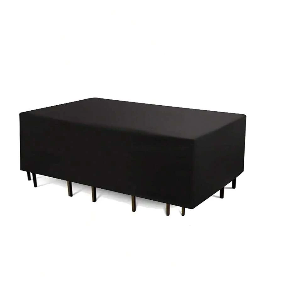 Outdoor Furniture Cover Rattan Corner L-Shape-Sofa Waterproof Garden Covers - Black - View 1