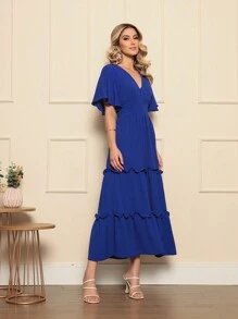 Women Dresses - 寶藍色 - 查看 4