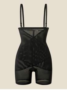 1 件装 女士高腰塑身衣 可拆卸肩带 塑身收腹内裤 - 黑色 - 查看 7