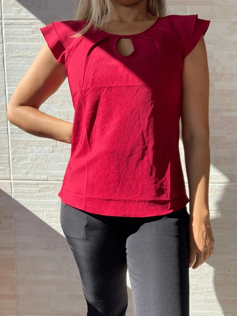 Women Tank Tops & Camis - 紅木色 - 查看 1