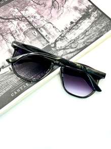 Women Sunglasses - 黑與白 - 查看 7