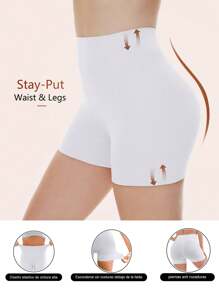 1PC Seamless Simple Boxer Briefs,Comfortable And Breathable,Semi Transparent Underwear - White - View 1