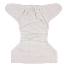Littles & Bloomz 2pcs Baby White One Size Reusable Nappy Washable Pocket Cloth Diaper Adjustable 0-3 Years 3-15 KGS - White - View 7