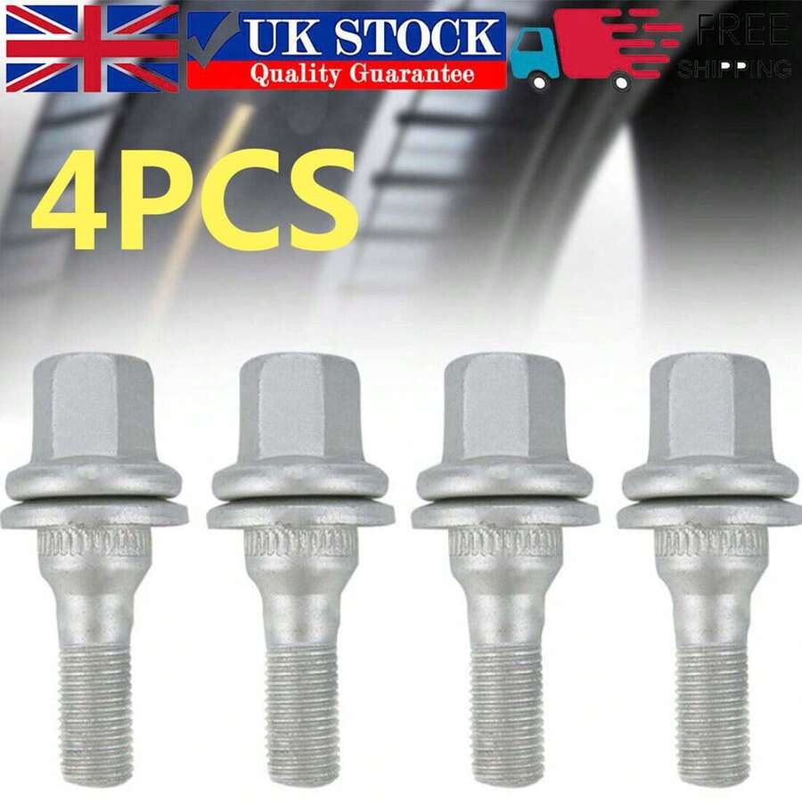 4 Wheel Nut Bolts - Plateado - Ver 1