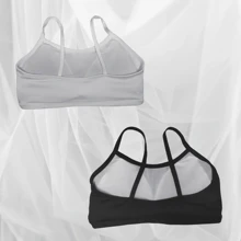 Women Sports Tees & Tanks - Black and White - View 2