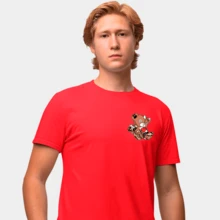 Men T-Shirts - 紅色 - 查看 2