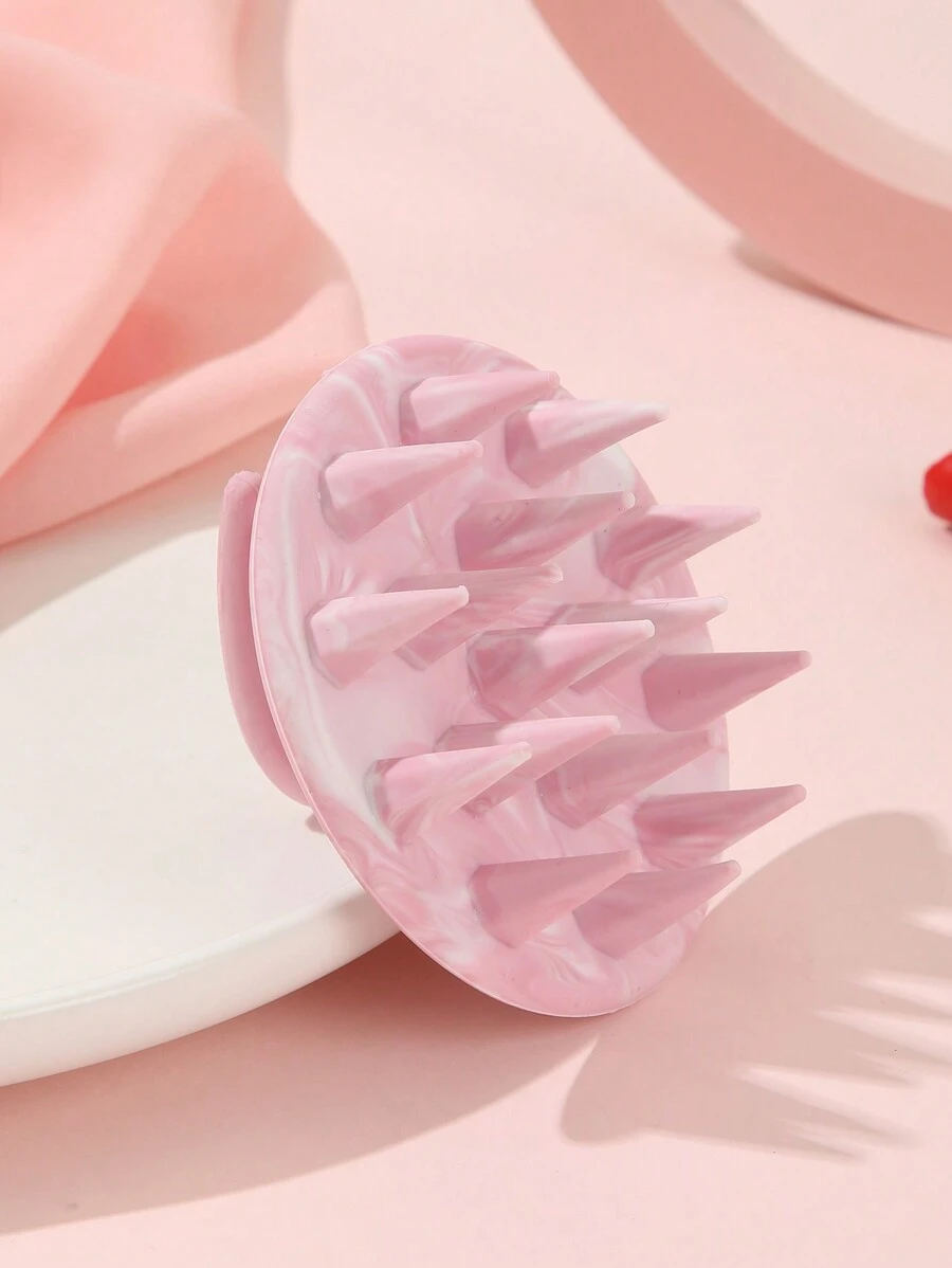 1个纯硅胶头皮按摩洗发刷，沐浴梳，干湿两用柔软硅胶梳齿，用于头皮护理，淋浴头皮清洁去角质，去除头皮屑，带手柄，易于握持，圆形按摩洗发刷，男女通用洗发梳头皮按摩器，女孩礼物，二合一干湿两用头皮按摩洗发刷，头皮护理刷，沐浴SPA按摩刷，粉白相间发刷/梳子，发刷，梳子，美发工具，美发产品和配件，理发沙龙美容旅行必备，返校季，旅行度假必备，女士美发配件，刷子，发刷，边缘刷，梳子，梳子，解结刷，球形刷，迷你发刷，发刷套装，木梳，旅行必备，旅行必备，发型，美发