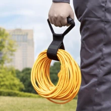 Extension Cord Holder Organizer, Heavy Duty Storage Strap For Garden Hose Storage And Garage Organization, Extension Cord Organizer Hanger, Rope Wrap, Cable Ties, Hoses, Home Ropes, Rv And Garage Storage And Organization - 1 Pack[43cm] - View 9