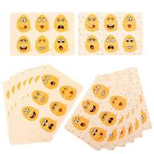木製臉部表情變換蛋配對拼圖，早期教育，啟蒙智力，幼兒及幼稚園學童親子互動玩具，學生文具、學校用品 - 黃色 - 查看 8
