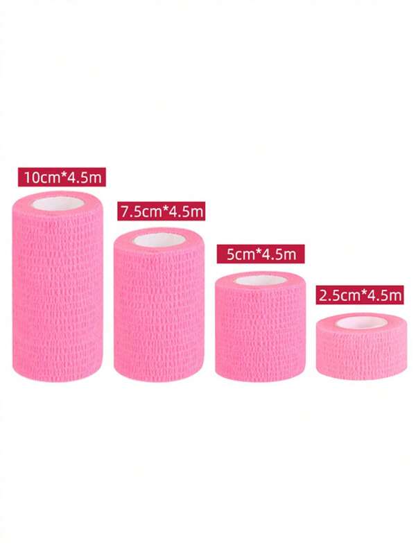 Latest 1 Roll 2.5cm/5cm/7.5cm/10cm X 4.5m Self-Adhesive Elastic Bandage, Sports Bandage, Sports Tape, Multi-Color Self-Adhesive Wrap Bandage Gym Accessories Gym Bandages Sports Tape