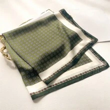 1 件经典款式男女通用商务会议围巾，男士围巾，户外防风沙披肩，时尚流苏围巾适合所有季节，大尺寸适合空调房间，款式颜色卡其色、浅灰色、驼色、深灰色、红色、黑色和黑白围巾，新款休闲 - 墨綠色 - 查看 3