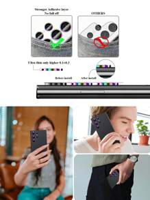 1 套彩色/黑色/银色相机镜头保护膜，适用于三星 Galaxy Z Flip 5/Galaxy Z Fold/Galaxy S23/24 Ultra/A55/A35/A34/A15/A05s/S24 FE/S25/S25 Ultra/Galaxy Z Flip 6/Galaxy Z Fold 6/Galaxy Z Flip 7/Galaxy Z Fold 7 防水防震防摔防刮防指纹全覆盖 - 彩色 - 查看 11