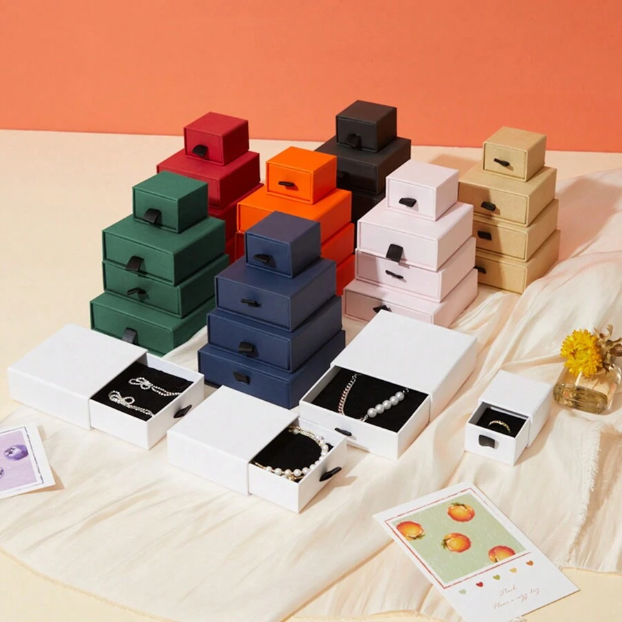 Đồ trang sức Hộp Quà , Giấy Hộp , Dây chuyền Hộp , Ngăn kéo Hộp , Hộp Nhẫn , Bao bì trang sức Hộp , Kéo Hộp đồ trang sức , Thích hợp Đối với Nhiều loại Lốp xe Của Đồ trang sức Đối với bao bì - hộp ngăn kéo - Xem 1
