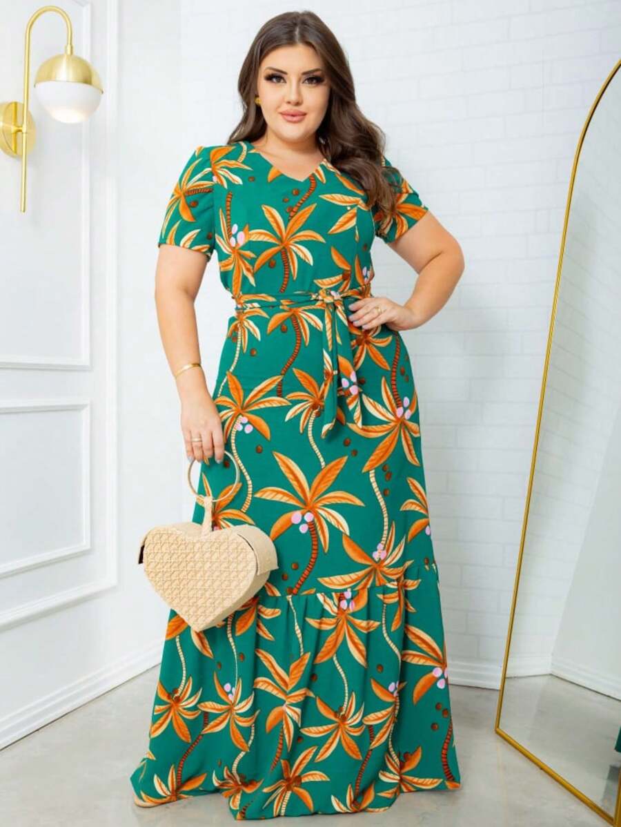 Women Dresses - In màu xanh lá cây - Xem 1