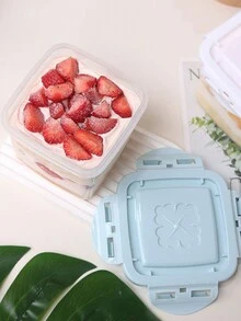 3入組可重複使用蛋糕盒,慕斯/乳酪布丁甜點包裝,不附貼紙 - 彩色 - 查看 6