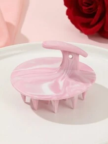 1个纯硅胶头皮按摩洗发刷，沐浴梳，干湿两用柔软硅胶梳齿，用于头皮护理，淋浴头皮清洁去角质，去除头皮屑，带手柄，易于握持，圆形按摩洗发刷，男女通用洗发梳头皮按摩器，女孩礼物，二合一干湿两用头皮按摩洗发刷，头皮护理刷，沐浴SPA按摩刷，粉白相间发刷/梳子，发刷，梳子，美发工具，美发产品和配件，理发沙龙美容旅行必备，返校季，旅行度假必备，女士美发配件，刷子，发刷，边缘刷，梳子，梳子，解结刷，球形刷，迷你发刷，发刷套装，木梳，旅行必备，旅行必备，发型，美发 - 彩色 - 查看 6