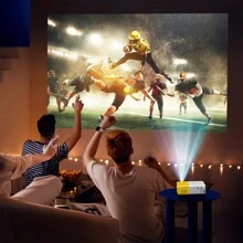 Mini Projector, 1080P Office Portable Projector, 3000 Lumen Video Projector,Support For Laptop/Smartphone/Game Console/TV Stick/PC,Compatible With USB, HDMl, Audio, AV. - UK Plug(220-240V) - View 5