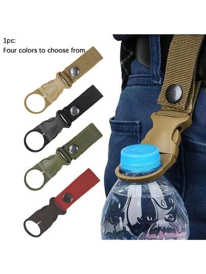 1/2/3/4/5pcs Outdoor Nylon Water Bottle Hooks - Multifunctional Carabiners, Suitable For Portable Water Bottles And Mineral Water Bottles! Travel Accessories, Travel Essentials, Car Accessories, Outdoor Accessories, Airplane Bag, Practical Items, Summer Essentials, Office Accessories, Backpacks, School Supplies, Study Supplies