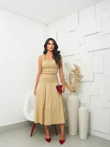 Women Two-Piece Outfits - Màu be - Xem 5