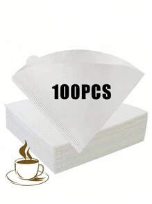 50/100/150/200 件咖啡过滤纸，锥形纸质过滤纸易于使用升级设计尺寸 V02，天然纸质咖啡过滤纸，咖啡过滤纸 2 锥形纸，V 形手冲咖啡滤纸滤杯使用滤纸手冲咖啡滤纸回到学校 - 白色 - 查看 6
