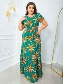 Women Dresses - In màu xanh lá cây - Xem 3