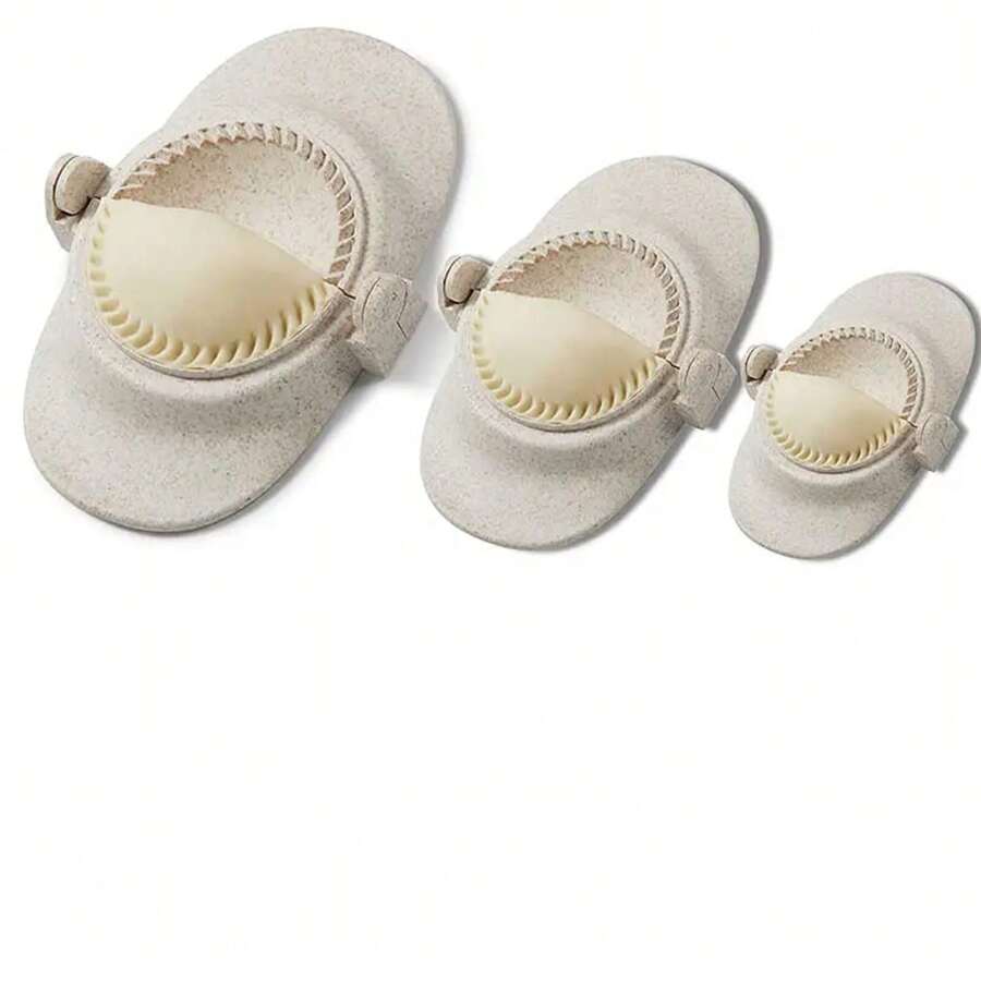 3入組餃子製造器,餃子模具,廚房工具,廚房小工具 - 白色 - 查看 1