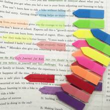6 Sets (960 Sheets) Fluorescent Pointed Sticky Notes With 8 Colors And Transparent Flat Head For Students Reading And Office Use, Waterproof, Writable And Reusable. - Fluorescent Color - View 3