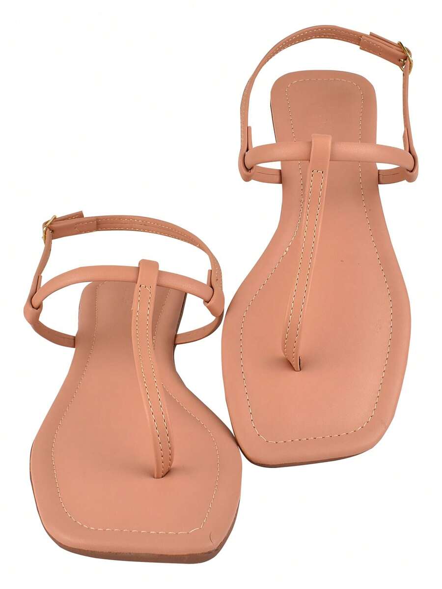 Women Flat Sandals - Rosado - View 1