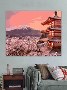 1套40cm*50cm成人初學者diy數字繪畫套件,包括畫布、顏料、畫筆,適用於牆壁裝飾和節日禮物 - 4050BR24YCSH0086 - 查看 4