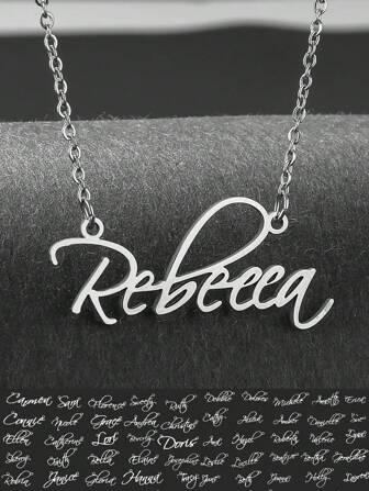 名字項鍊,個性化名牌項鍊,送給母親和女友的精美禮物