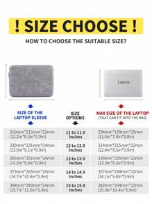 Canvas Artisan Combination Suit Shockproof Laptop Sleeve Bag Waterproof Slim Laptop Case Compatible With Macbook Surface Book, Laptop Bags, Portable Laptop Sleeves - Grey - View 4