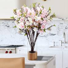 1朵粉櫻花及三朵梨花,高86cm,情人節/家庭/辦公室/花園/派對裝飾,人造植物,園藝裝飾,春節裝飾,學校宿舍/辦公室裝飾,戶外節日/生日派對裝飾,酒店/餐廳/客廳/臥室/婚禮派對/廚房/花園裝飾,春/夏裝飾 - 粉色 - 查看 6