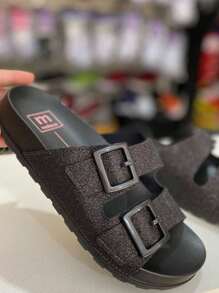 Women Flat Sandals - màu đen - Xem 4