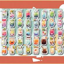Cartoon Beverage Stickers Daily Food & Beverage Cartoon Decor Stickers For Student Planner, Photo Album, Water Bottle, Fridge, And Ins-Style Sticker Cute Cartoon Decorative Adhesive Sticker Sealing Sticker