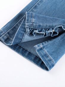 Annil Vielseitige Frühlings-Leisure- und Western-Style Denim-Hose für Tween Mädchen