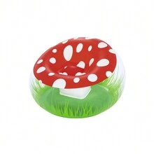 Puff Inflatable Armchair Mushroom Inflatable Chair Children's Air Puff Mushroom Mushroom Design - 紅色 - 查看 3