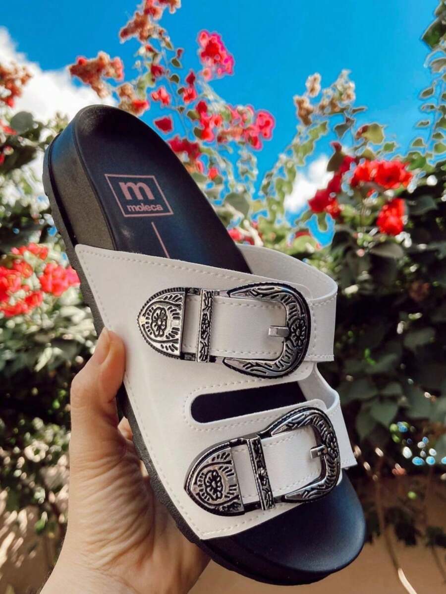 Women Flat Sandals - 白色 - 查看 1