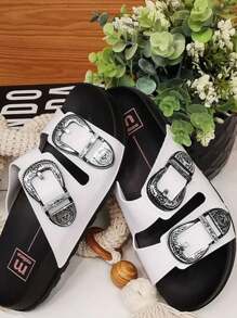 Women Flat Sandals - 白色 - 查看 2