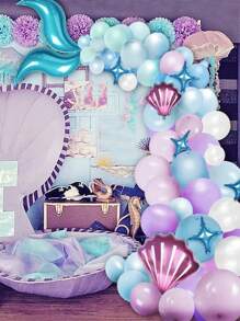 87pcs Mermaid Party Decoration Balloon Set