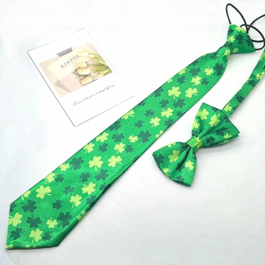 1 Chiếc Cà Vạt In Hình Ngày Thánh Patrick Cho Nam Dành Cho Tiệc Hóa Trang Làm Việc - Nhiều màu - Xem 1