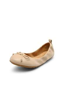 Women Nude Bow Knot Flats Slip On Ballet Flats Round Toe Foldable Comfortable Soft Lightweight Travel Vacation Dress Flats Shoes - 米色 - 查看 6