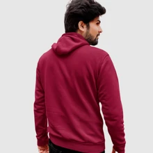 Men Sweatshirts - 紫紅色 - 查看 2