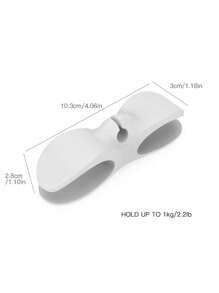 1pc Kitchen Storage Cable Winder Household Punch-Free Plug Fixed Power Cord Electrical Appliance Cable Management Cable Storage And Organization - White - View 6